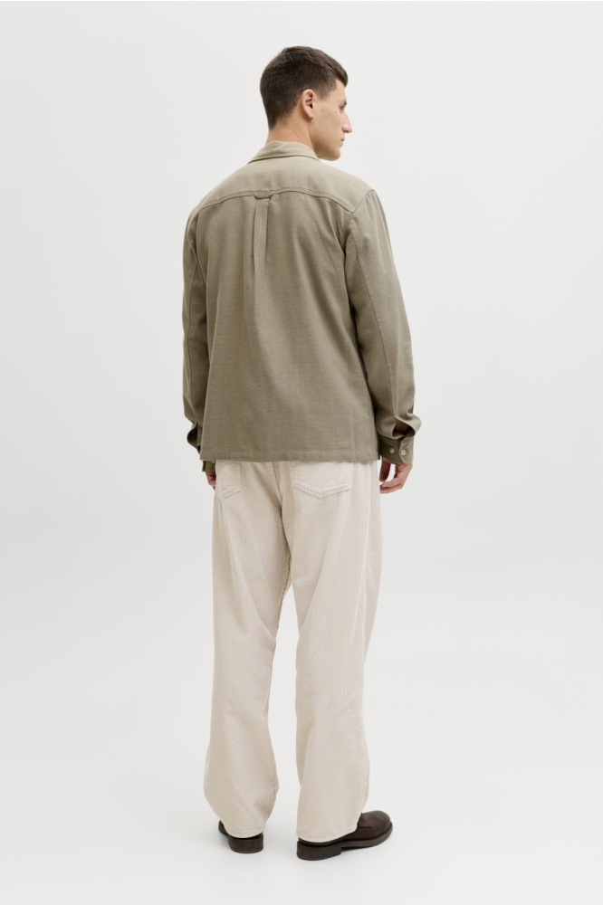 Jack & Jones groene heren overhemd | Close up