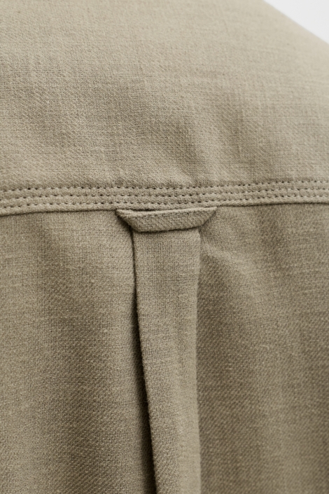 Jack & Jones groene heren overhemd | Model vooraanzicht