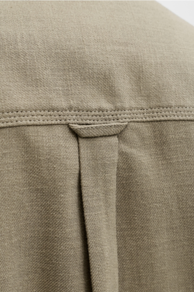 Jack & Jones groene heren overhemd | Model vooraanzicht