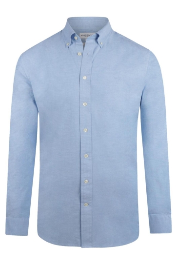 McGregor Overhemd STRETCH PIQUE SHIRT MM261 6001 01 LIGHT BLUE