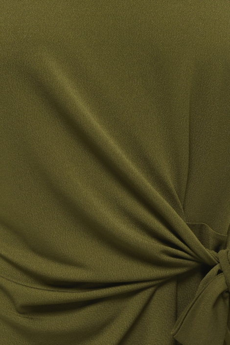 Jacqueline de Yong groene dames t-shirt | Close up