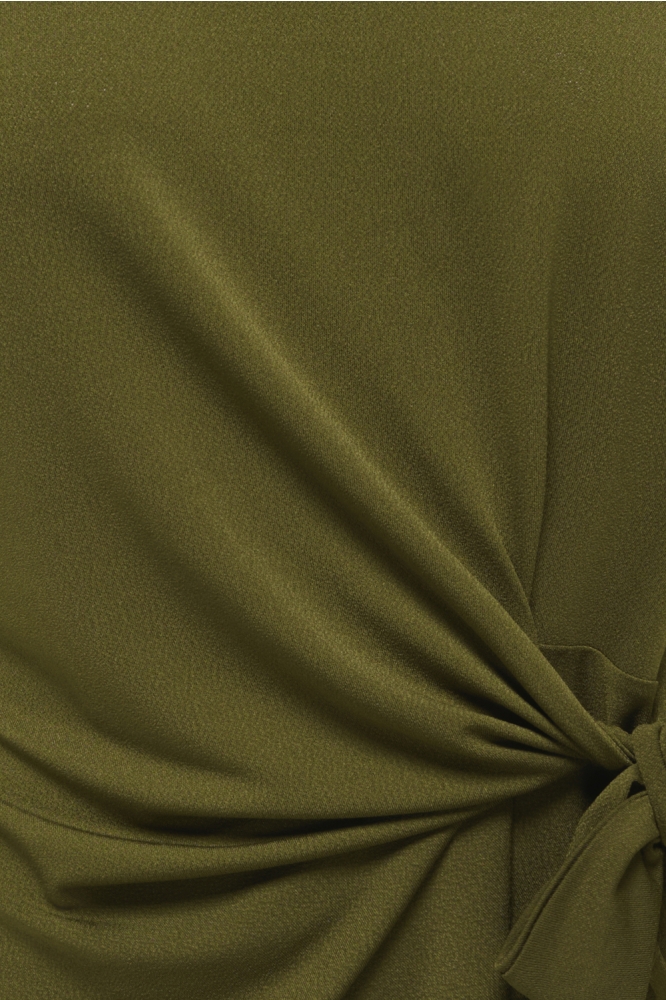 Jacqueline de Yong groene dames t-shirt | Close up