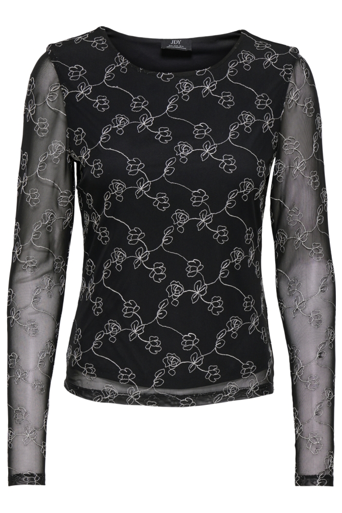Jacqueline de Yong zwarte dames top | Vooraanzicht