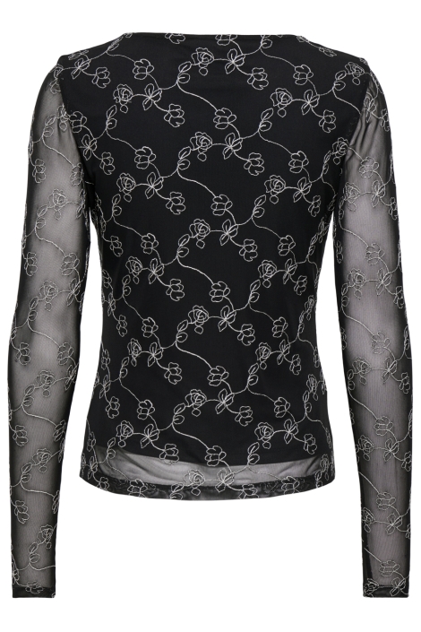 Jacqueline de Yong zwarte dames top | Achteraanzicht
