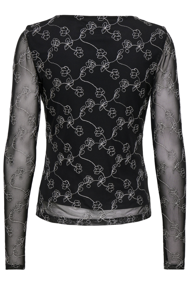 Jacqueline de Yong zwarte dames top | Achteraanzicht