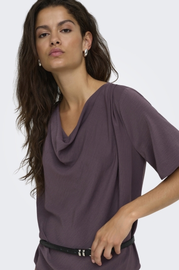 Jacqueline de Yong jdyaya 2/4 waterfall top wvn Paars