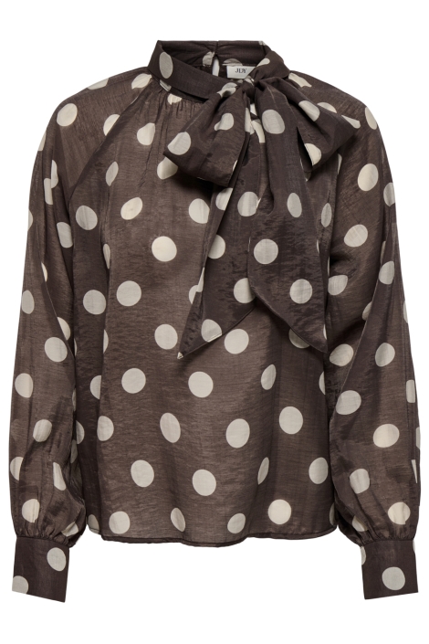 Jacqueline de Yong bruine dames blouse | Vooraanzicht