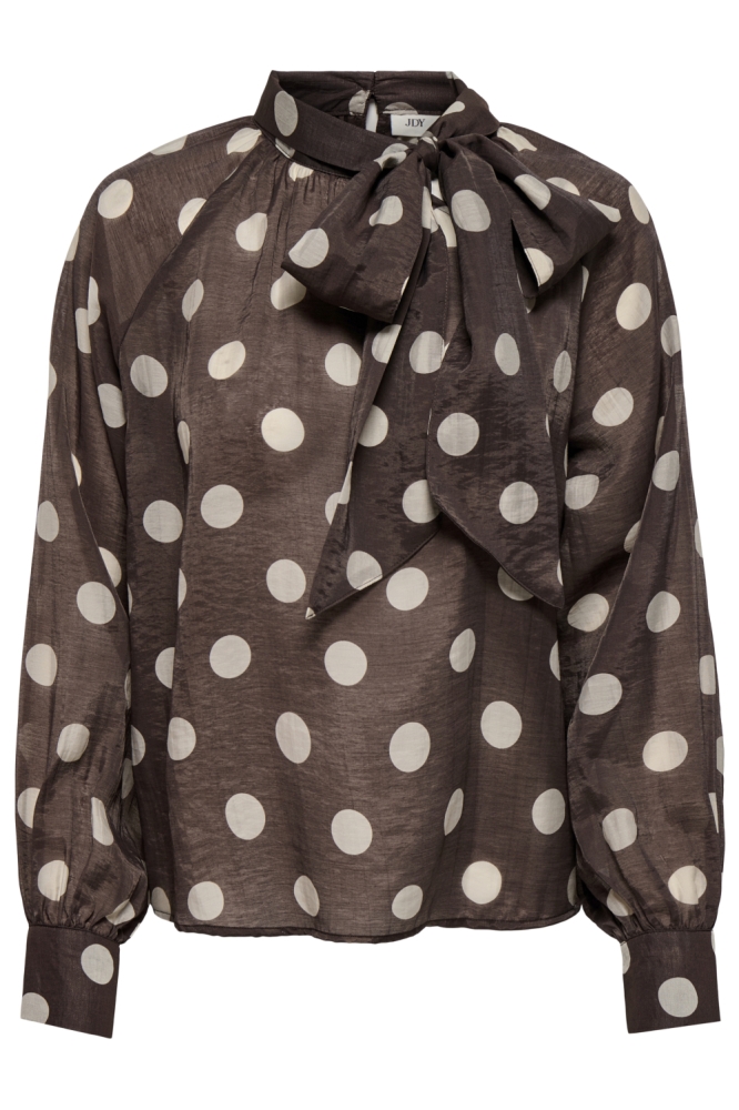 Jacqueline de Yong bruine dames blouse | Vooraanzicht