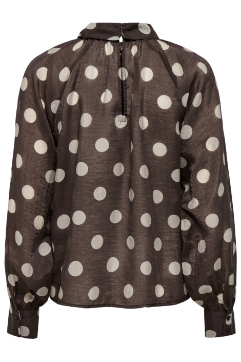 Jacqueline de Yong bruine dames blouse | Achteraanzicht
