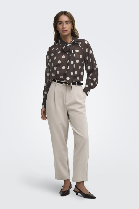 Jacqueline de Yong bruine dames blouse |