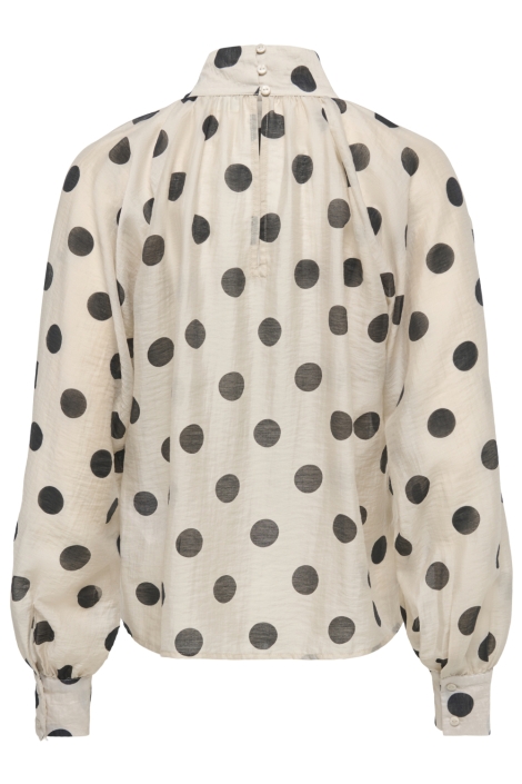 Jacqueline de Yong beige dames blouse | Achteraanzicht