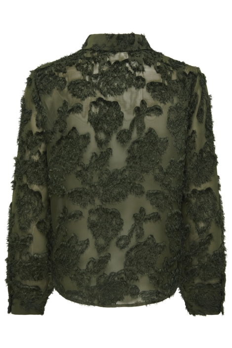 Jacqueline de Yong groene dames blouse | Achteraanzicht