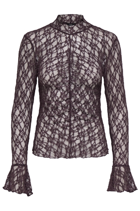 Jacqueline de Yong paarse dames top | Vooraanzicht