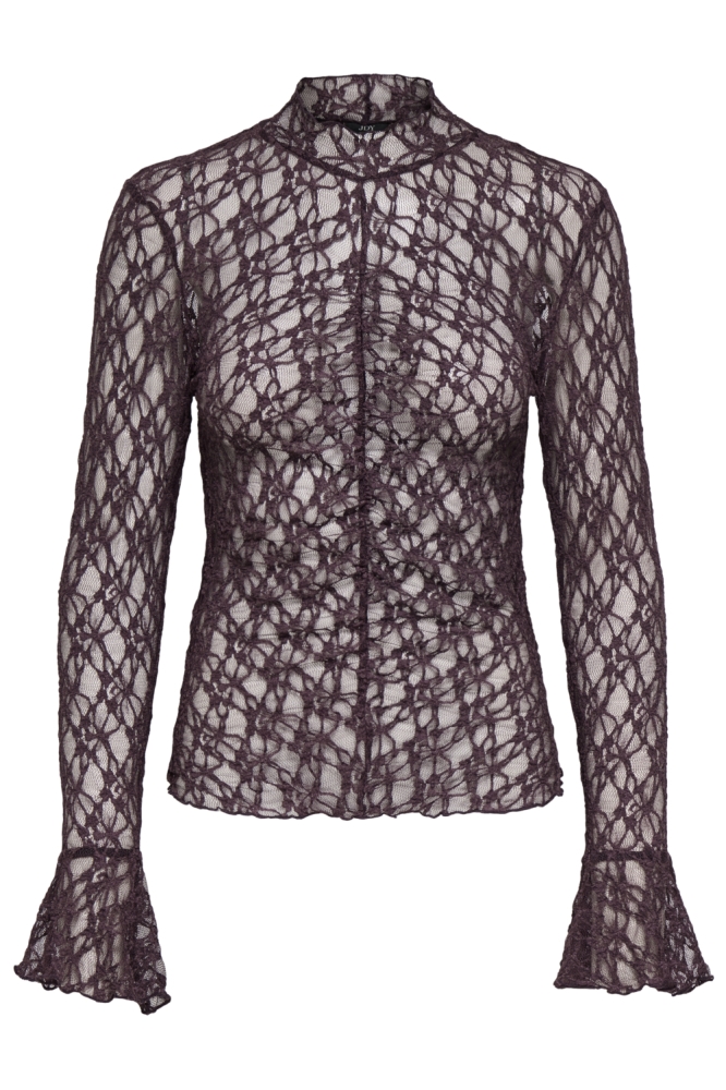 Jacqueline de Yong paarse dames top | Vooraanzicht