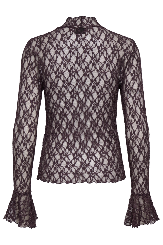 Jacqueline de Yong paarse dames top | Achteraanzicht