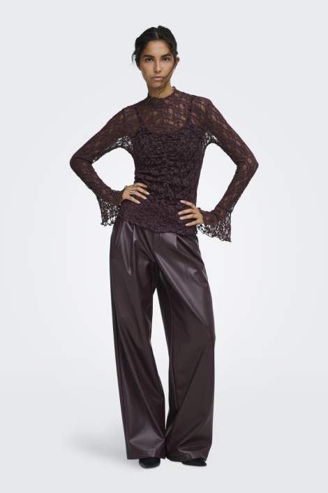 Jacqueline de Yong paarse dames top | Model