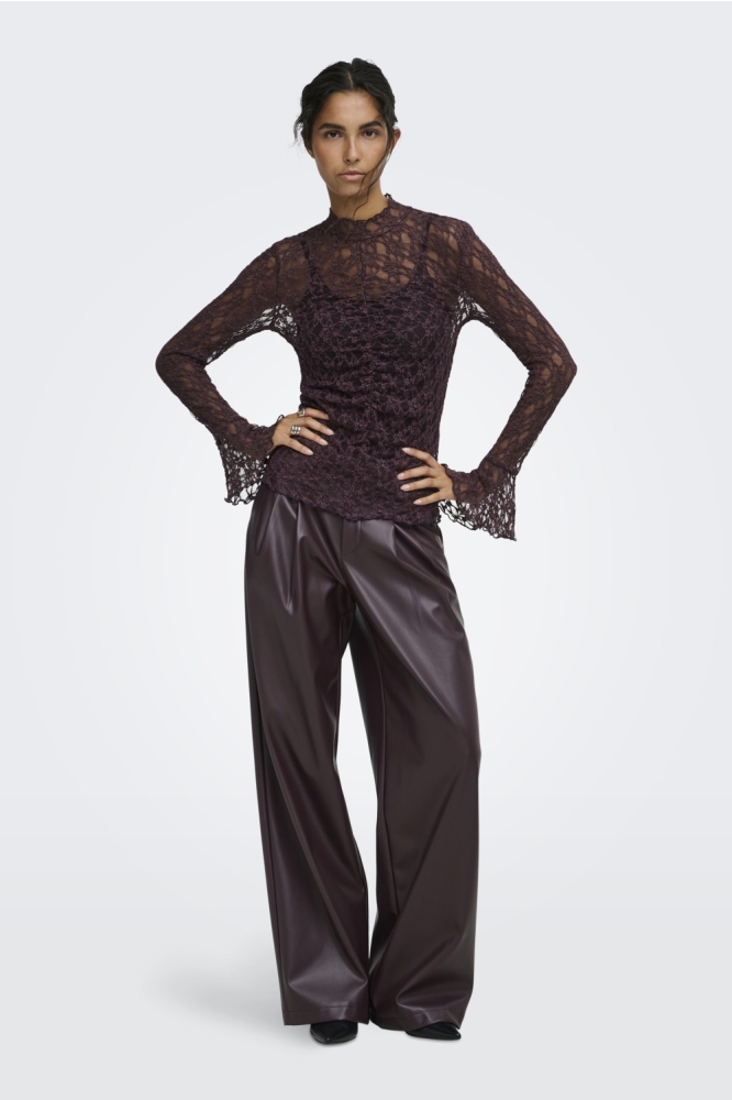 Jacqueline de Yong paarse dames top | Model