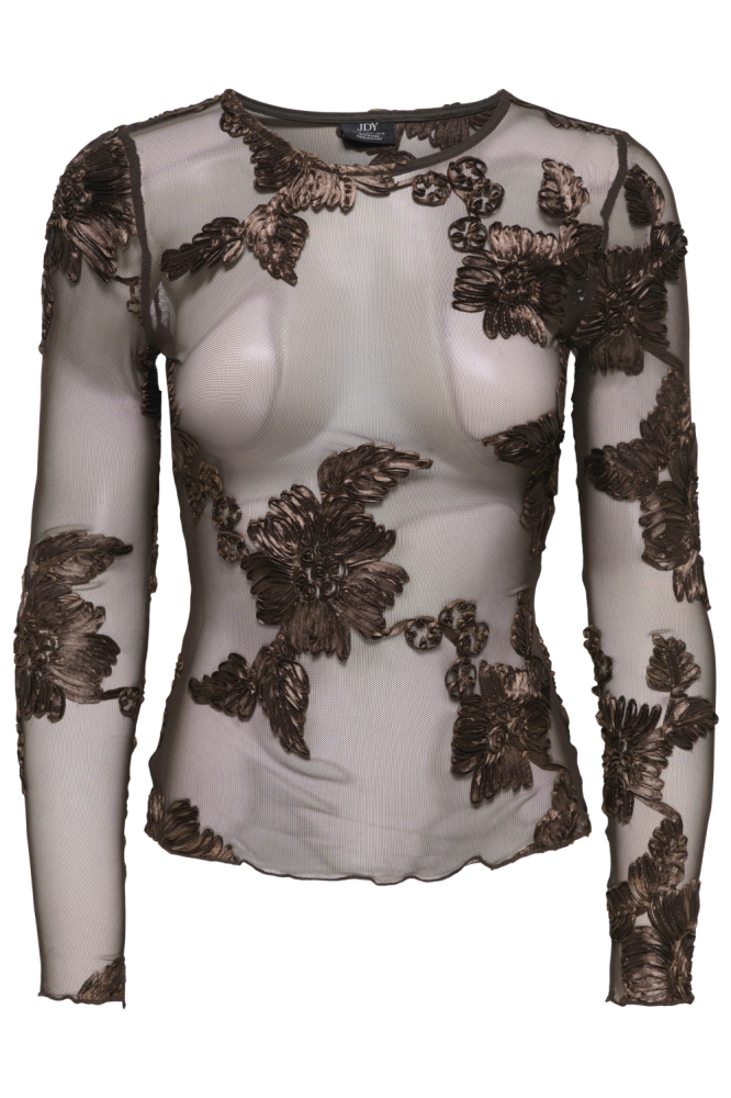 Jacqueline de Yong bruine dames top | Vooraanzicht