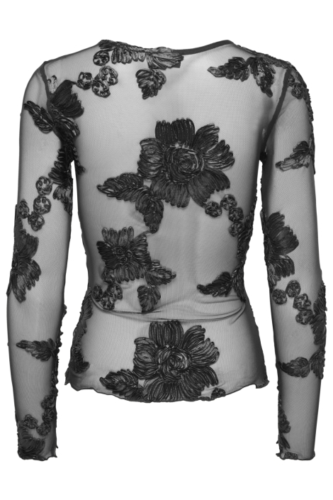 Jacqueline de Yong zwarte dames top | Achteraanzicht