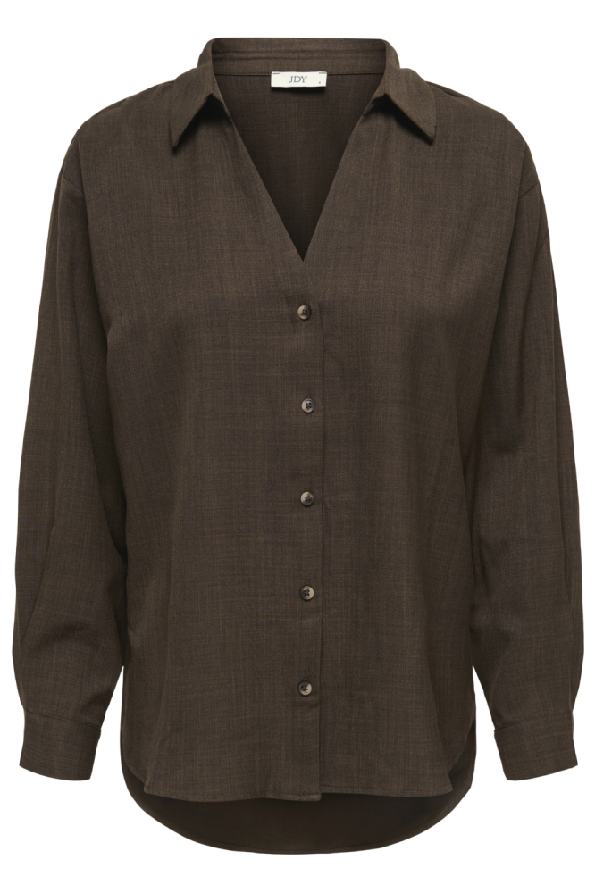 Jacqueline de Yong bruine dames blouse | Vooraanzicht