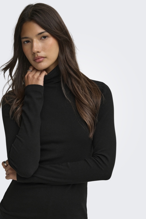 Jacqueline de Yong zwarte dames top | Close up