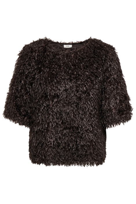 Jacqueline de Yong bruine dames t-shirt | Vooraanzicht