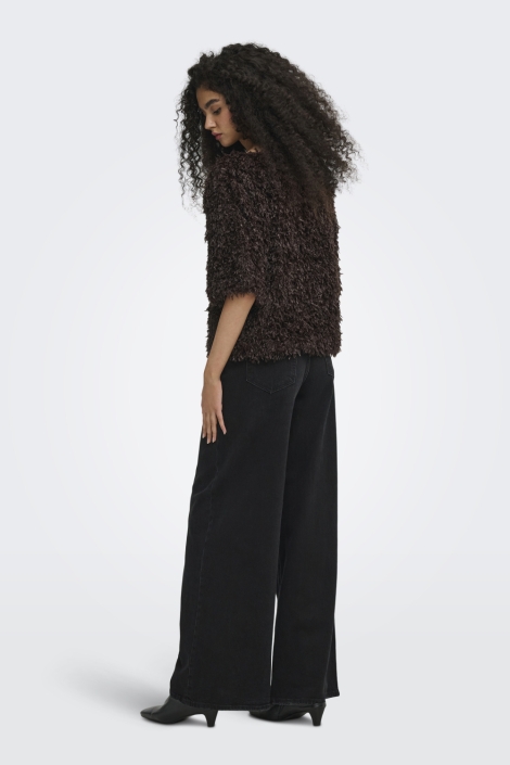 Jacqueline de Yong bruine dames t-shirt | Model