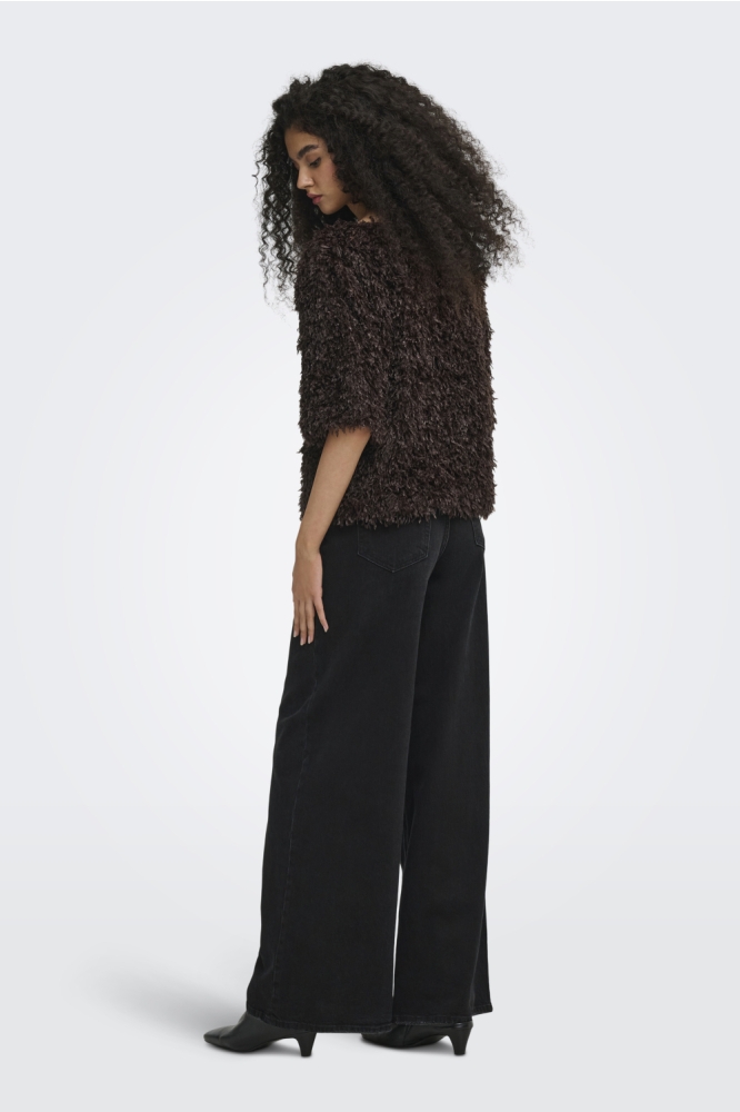 Jacqueline de Yong bruine dames t-shirt | Model