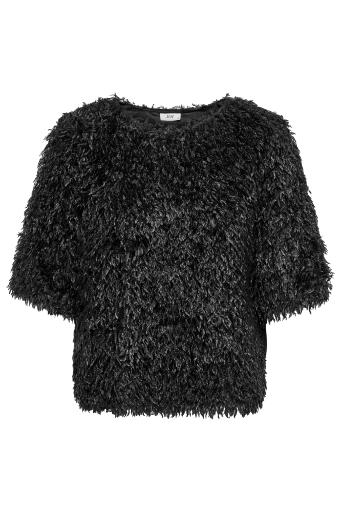 Jacqueline de Yong zwarte dames t-shirt | Vooraanzicht