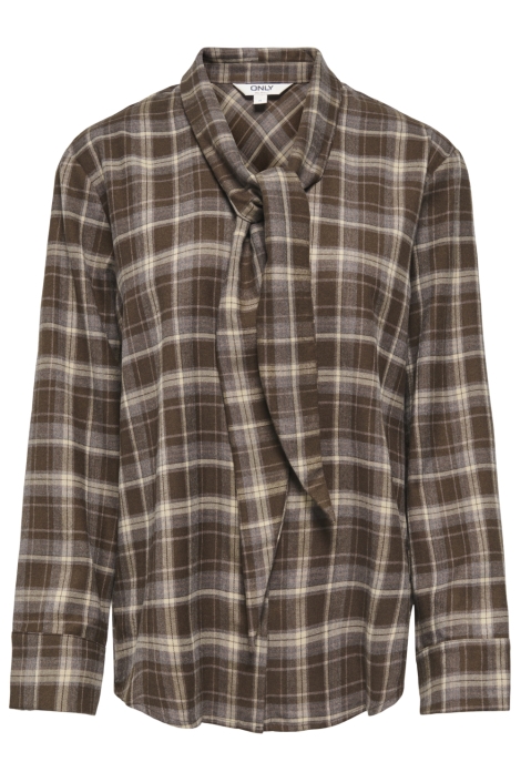 Only bruine dames blouse | Vooraanzicht