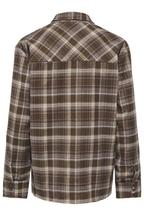 Only bruine dames blouse | Achteraanzicht