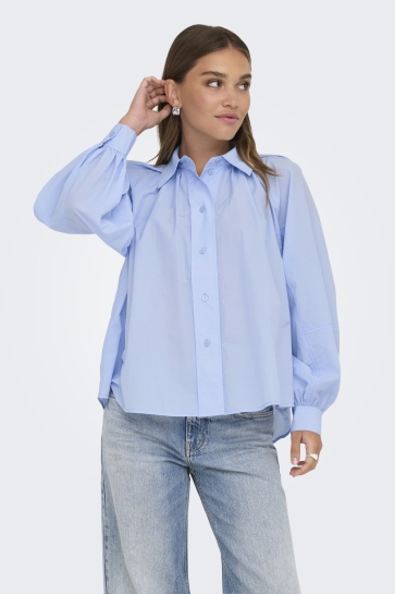Only Blouse ONLRIVER LS SHIRT OX WVN 15370568 CASHMERE BLUE