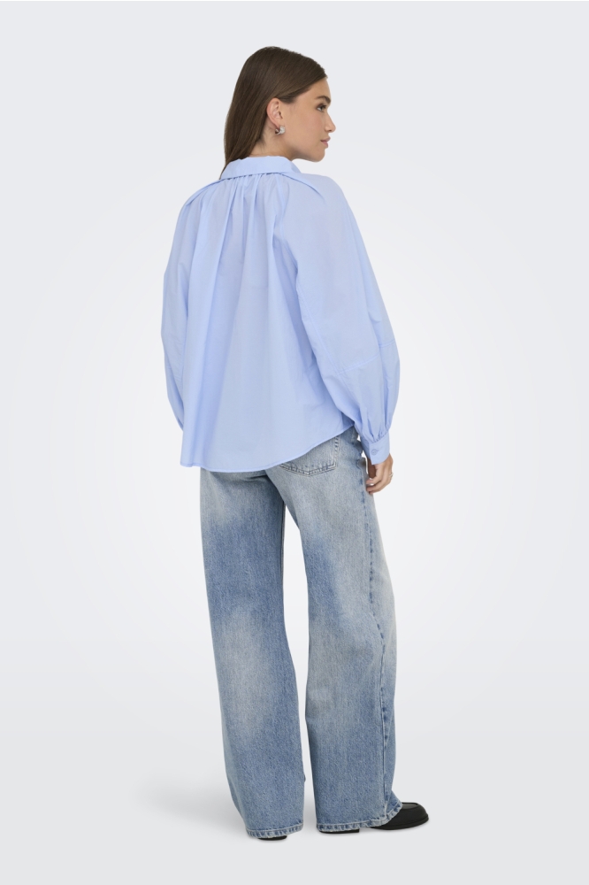 Only blauwe dames blouse | Model