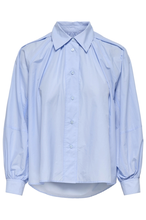 Only blauwe dames blouse | Vooraanzicht