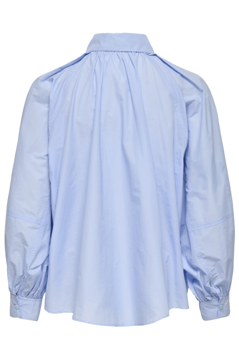 Only blauwe dames blouse | Achteraanzicht