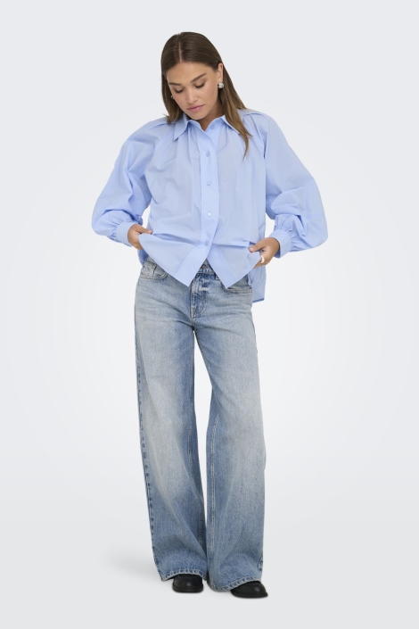 Only blauwe dames blouse | Model
