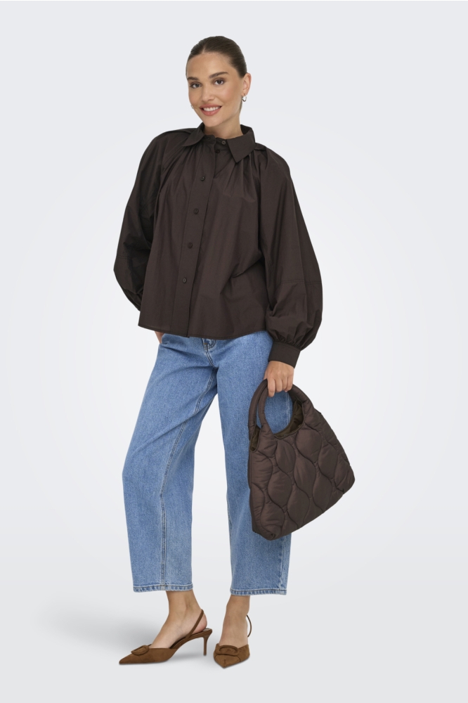 Only bruine dames blouse | Model