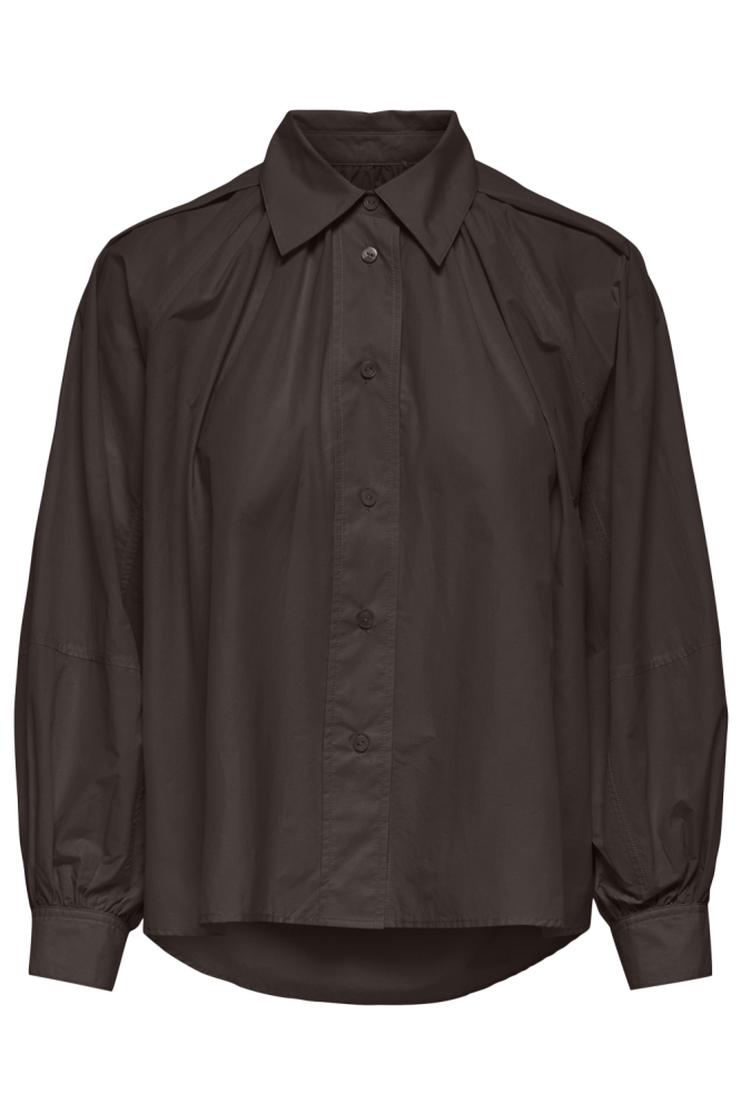 Only bruine dames blouse | Vooraanzicht