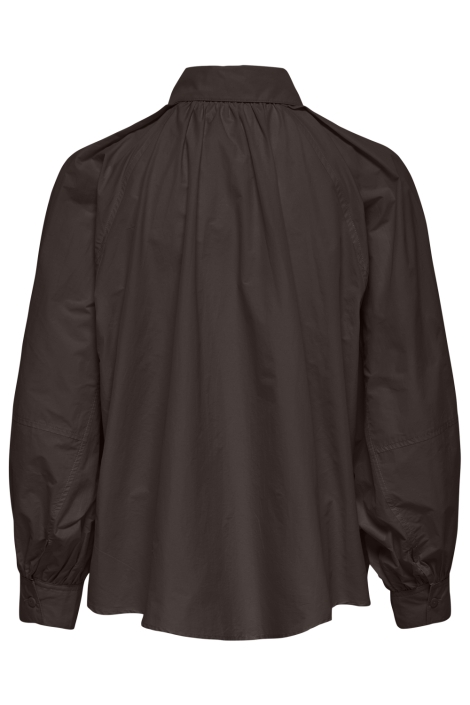Only bruine dames blouse | Achteraanzicht