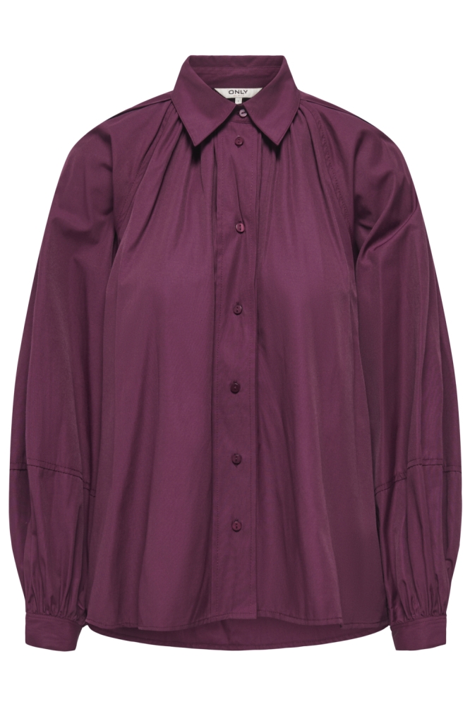 Only bordeaux dames blouse | Vooraanzicht
