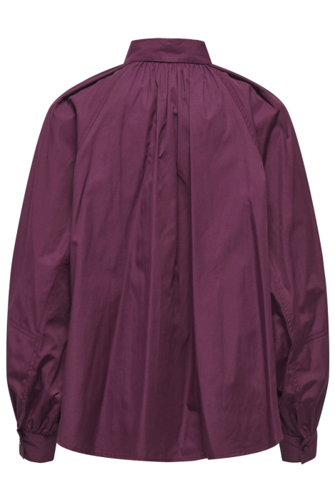 Only bordeaux dames blouse | Achteraanzicht