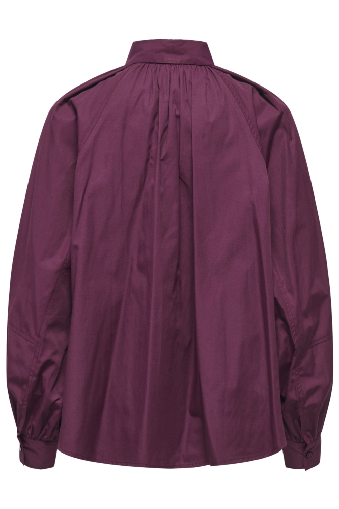Only bordeaux dames blouse | Achteraanzicht