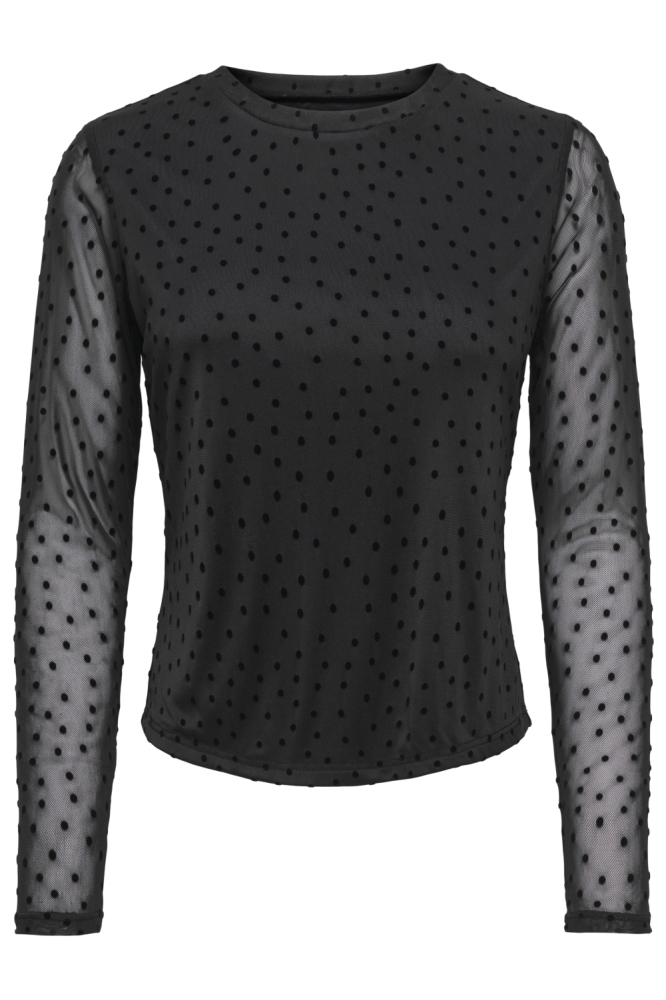 Only zwarte dames top | Vooraanzicht