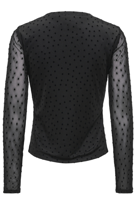 Only zwarte dames top | Achteraanzicht