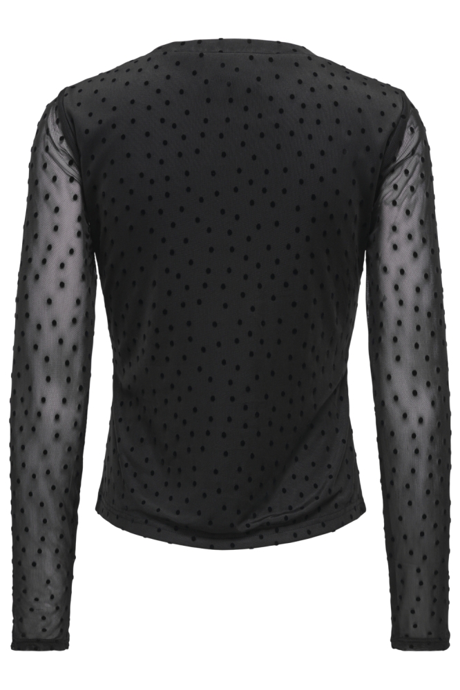 Only zwarte dames top | Achteraanzicht