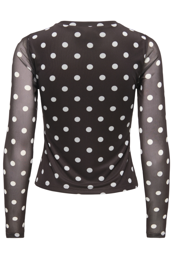 Only bruine dames top | Achteraanzicht