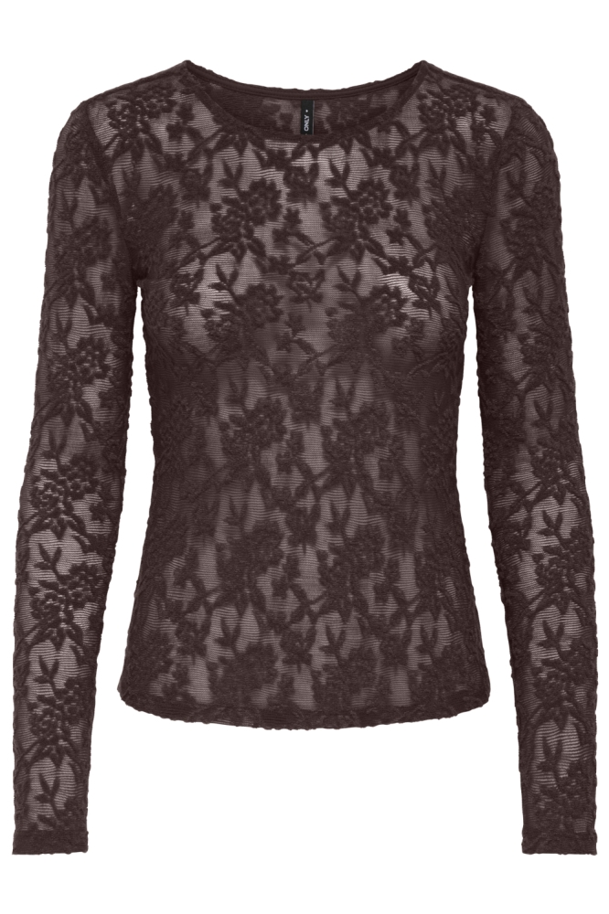 Only bruine dames top | Vooraanzicht