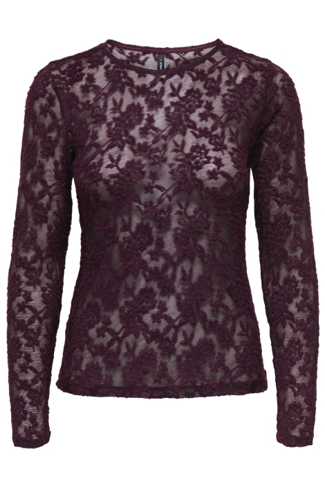 Only bordeaux dames top | Vooraanzicht