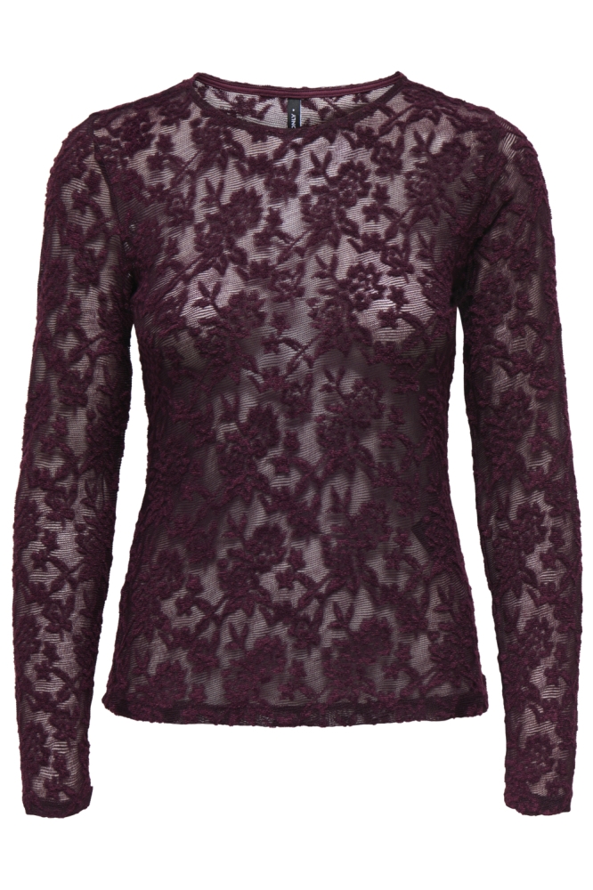 Only bordeaux dames top | Vooraanzicht