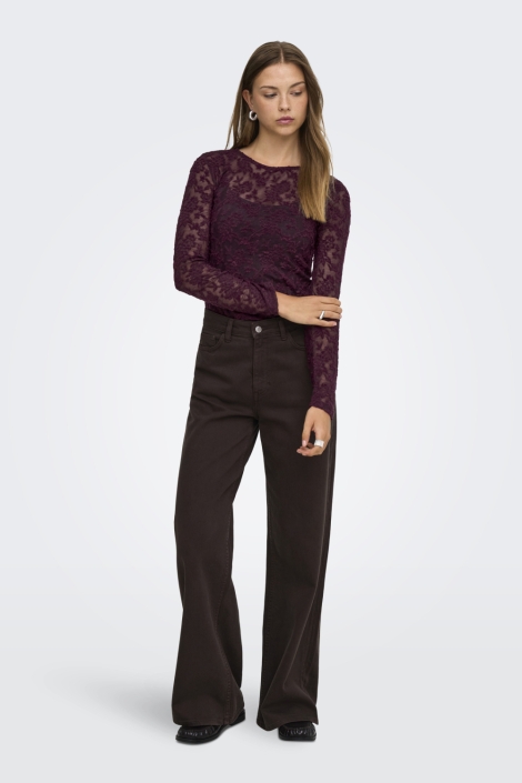 Only bordeaux dames top | Model